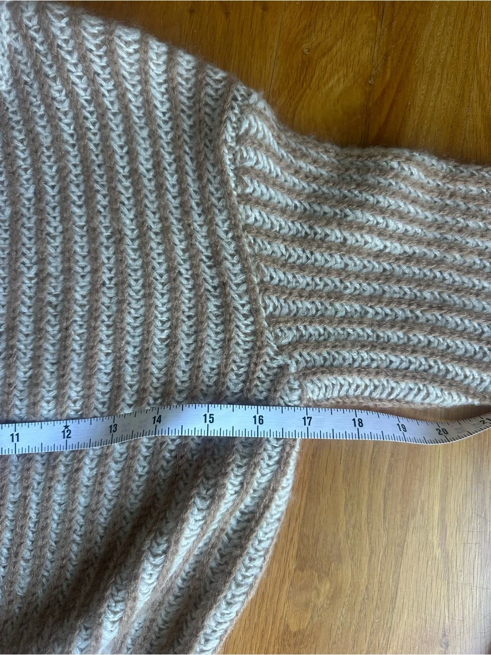 NEW Mayoral Girls Tan & Cream Stripe Long Sleeve Sweater Size 8